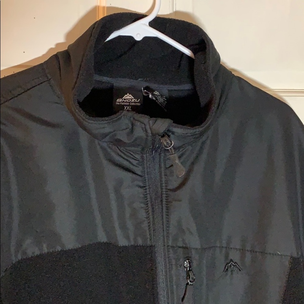 Men’s XXL Snozu black fleece coat - Picture 2 of 7